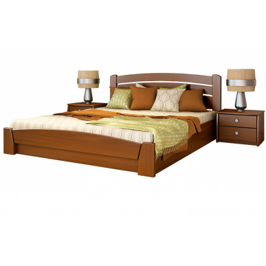 Кровать Селена гнутая из массива дерева